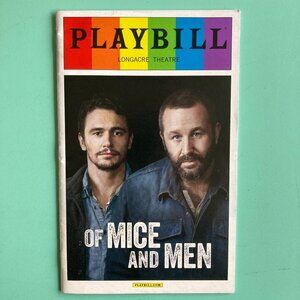 James Franco Chris O'Dowd PrideRainbow Playbill of Mice and Men Leighton Meester